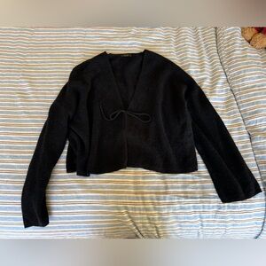 Massimo Dutti front tie cardigan